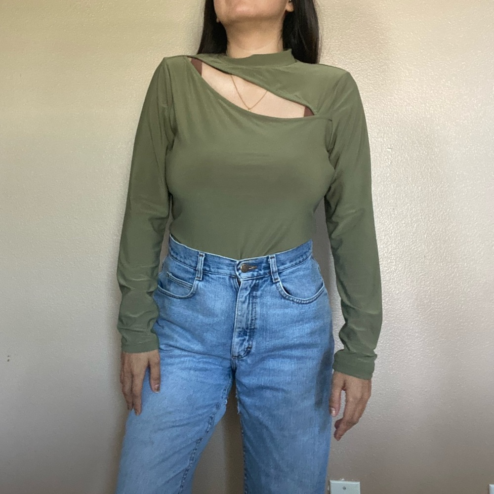 Open Cut Bodysuit Size L